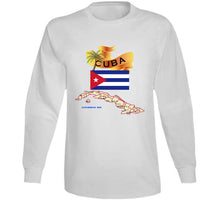 Load image into Gallery viewer, Cuba - Cuba With Palm And Map X 300 T Shirt
