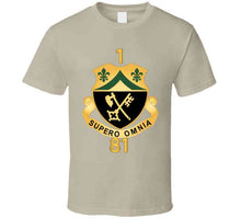 Load image into Gallery viewer, 1st Battalion, 81st Armor - Dui W Regiment Number X 300 T Shirt
