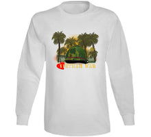 Load image into Gallery viewer, Vietnam Era Helmet Cover - Me Love You Long Time Gi W Jungle - Fire W Txt X 300 (1) Classic T Shirt, Crewneck Sweatshirt, Hoodie, Long Sleeve
