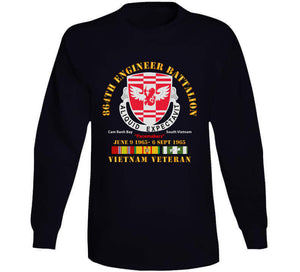 864th Engineer Bn - June 9 1965 - 6 Sept 1965 - Vietnam Vet W Vn Svc Classic T Shirt, Crewneck Sweatshirt, Hoodie, Long Sleeve