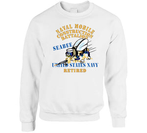 Navy - Seabee - Retired X 300 Classic T Shirt, Crewneck Sweatshirt, Hoodie, Long Sleeve