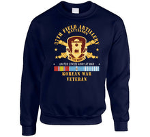 Load image into Gallery viewer, Army - 37th Field Artillery Battalion - Dui - Artillery Branch - Korean War Veteran Korea Svc X 300 T Shirt
