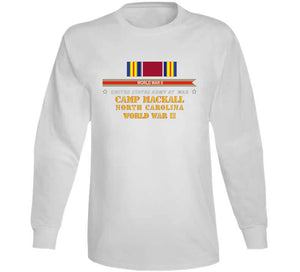 Army - Camp Mckall, Nc W Svc Wwii W Streamer X 300 Classic T Shirt, Crewneck Sweatshirt, Hoodie, Long Sleeve