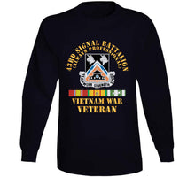 Load image into Gallery viewer, Army - 43rd Signal Battalion - Vietnam War Veteran - Dui W Vn Svc X 300 T Shirt
