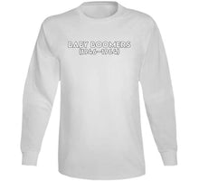 Load image into Gallery viewer, Baby Boom Generation - Born 1946 - 1964 - White Txt X 300 Classic T Shirt, Crewneck Sweatshirt, Hoodie, Long Sleeve
