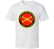 Load image into Gallery viewer, Army - Us Army Field Artillery Combat Veteran W Branch T Shirt
