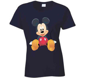 Mickey Sitting X 300 Ladies T Shirt