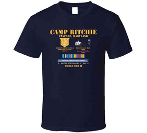 Camp Ritchie - Cascade, Maryland - Mitc, Pow Camp W Svc Amcam - Wwii X 300 T Shirt