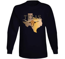Load image into Gallery viewer, Texas - Rattler Skin -texas State Map W Longhorn  X 300 Classic T Shirt, Crewneck Sweatshirt, Hoodie, Long Sleeve
