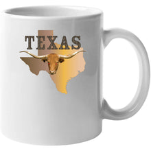 Load image into Gallery viewer, Texas - Rattler Skin -texas State Map W Longhorn  - Classic T Shirt, Crewneck Sweatshirt, Hoodie, Long Sleeve
