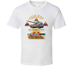 Desert Storm - 2nd Armored Div - Combat Veteran W Gulf Svc - Hell On Wheels X 300 T Shirt