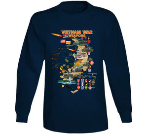 Map - Vietnam Units - with Wpns - Equipment Classic T Shirt, Crewneck Sweatshirt, Hoodie, Long Sleeve