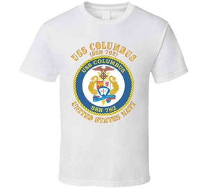 Navy - Uss Columbus Ssn 762 W Txt X 300 T Shirt