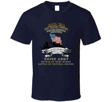 Load image into Gallery viewer, Civil War - 2nd United States Colored Infantry Regiment With Usct Bureau Banner - Usa - Battle X 300 T Shirt
