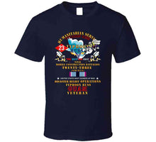 Load image into Gallery viewer, Usn - Humanitarian Svc  - Nmcb 23  Typhoon Russ - Human Svc X 300 T Shirt

