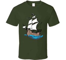 Load image into Gallery viewer, Pirate Ship - W Pirate Flag X 300 T Shirt
