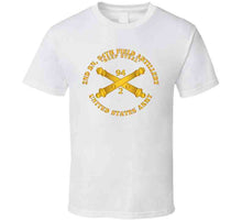 Load image into Gallery viewer, Army - 2nd Bn, 94th Field Artillery Regiment - Deep Steel W Arty Branch T Shirt
