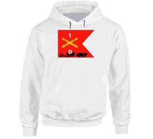 Load image into Gallery viewer, Union Army - Bravo Battery 1st Rhode Island Light Artillery With Guidon In Back T Shirt
