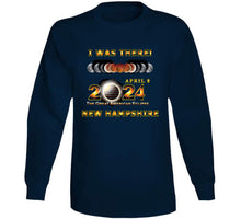 Load image into Gallery viewer, Total Eclipse - 2024 - I Was There W Yellow Outline - New Hampshire T Shirt
