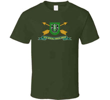 Load image into Gallery viewer, Army - 10th Special Forces Group - Flash W Br - Ribbon X 300 T Shirt
