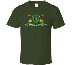 Army - 10th Special Forces Group - Flash W Br - Ribbon X 300 T Shirt