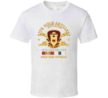 Load image into Gallery viewer, Army - 37th Field Artillery Battalion - Dui - Artillery Branch - Cold War Veteran Cold Svc X 300 T Shirt
