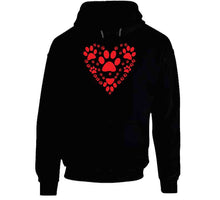 Load image into Gallery viewer, Big Heart - Made W Dog Paw Prints X 300 T Shirt
