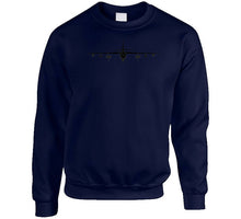 Load image into Gallery viewer, Airplane - B-47 Stratojet Bomber - Front - Silhouette - Blackx 300 T Shirt
