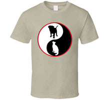 Load image into Gallery viewer, Ying-yang W Dog - Cat - Bw W Red Circle X 300 T Shirt
