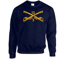 Load image into Gallery viewer, Army - 3rd Squadron - 12th Cavalry Branch Wo Txt Classic T Shirt, Crewneck Sweatshirt, Hoodie, Long Sleeve
