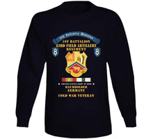 Load image into Gallery viewer, 8th Infantry Division Scroll - 1st Bn, 83rd Field Artillery Regiment - Baumholder Germany - Cold War Vet W Cold Svc X 300 T Shirt
