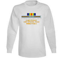 Load image into Gallery viewer, Army - Camp Stanley, Leon Springs, Texas with World War I Service Ribbon Classic T Shirt, Crewneck Sweatshirt, Hoodie, Long Sleeve
