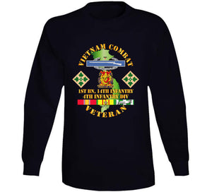 Army - Vietnam Combat Infantry Veteran W 1st Bn 14th Inf - 4th Id Ssi Classic T Shirt, Crewneck Sweatshirt, Hoodie, Long Sleeve