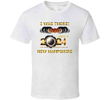 Load image into Gallery viewer, Total Eclipse - 2024 - I Was There W Yellow Outline - New Hampshire T Shirt
