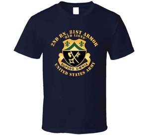 2nd Bn, 81st Armor - Red Lions - Dui X 300 T Shirt