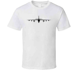 Airplane - B-47 Stratojet Bomber - Front - Silhouette - Blackx 300 T Shirt