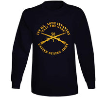 Load image into Gallery viewer, Army - 1st Bn, 50th Infantry - Play The Game W Infantry Br Classic T Shirt, Crewneck Sweatshirt, Hoodie, Long Sleeve
