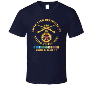 656th Tank Destroyer Battalion W Br Wwii Eur Svc X 300 T Shirt