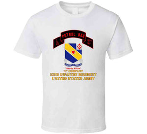 Army - C Co 52nd Infantry - Patrol Dog (highlight) - Ready Rifles Classic T Shirt, Crewneck Sweatshirt, Hoodie, Long Sleeve