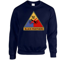 Load image into Gallery viewer, Army - 761st Tank Battalion SSI w Name Tape Classic T Shirt, Crewneck Sweatshirt, Hoodie, Long Sleeve

