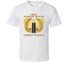 Load image into Gallery viewer, Emblem - Warrant Officer - Cw6 - Combat Veteran X 300 T Shirt
