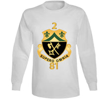 Load image into Gallery viewer, 2nd Battalion, 81st Armor - Dui W Regiment Number X 300 T Shirt
