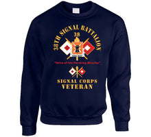 Load image into Gallery viewer, Army - 38th Signal Battalion - Dui - Us Army W Bn Number - Sig Br  - Voice Of The Pershing Missiles Svcx 300 T Shirt
