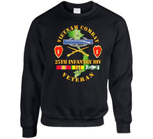 Load image into Gallery viewer, Army - Vietnam Combat Infantry Veteran W 25th Inf Div Ssi V1 Long Sleeve T Shirt
