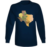 Load image into Gallery viewer, Texas -  Yellow Rose Of Texas W Texas State Map X 300 Classic T Shirt, Crewneck Sweatshirt, Hoodie, Long Sleeve

