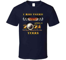 Load image into Gallery viewer, Total Eclipse - 2024 - I Was There W Yellow Outline - Texas T Shirt
