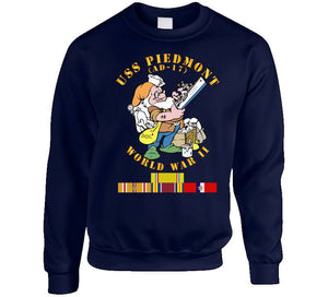 Navy - Uss Piedmont (ad-17) W Pac Svc Wwii T Shirt