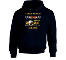 Load image into Gallery viewer, Total Eclipse - 2024 - I Was There W Yellow Outline - Maine T Shirt
