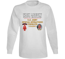 Load image into Gallery viewer, Army - Fort Liberty North Carolina - Us Army Special Operations Command (usasoc) - Ssi - Dui X 300 T Shirt
