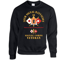 Load image into Gallery viewer, Army - 38th Signal Battalion - Dui - Us Army W Bn Number - Sig Br  - Voice Of The Pershing Missiles Svcx 300 T Shirt
